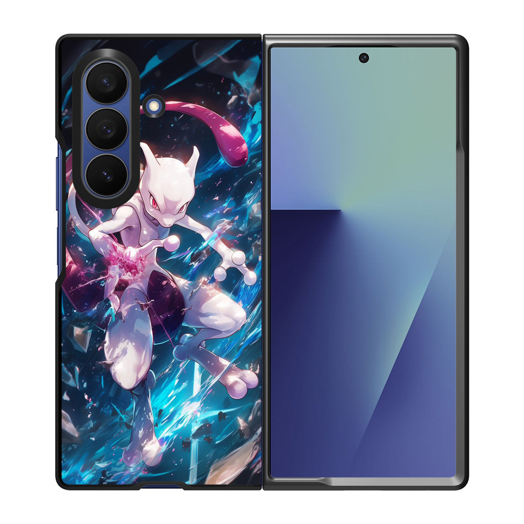 Mewtwo Genesis of Power Samsung Galaxy Z Fold 7 Case