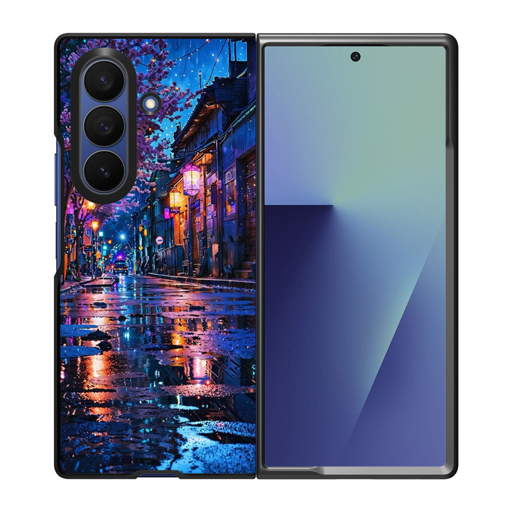 Midnight Sakura Glow Samsung Galaxy Z Fold 7 Case