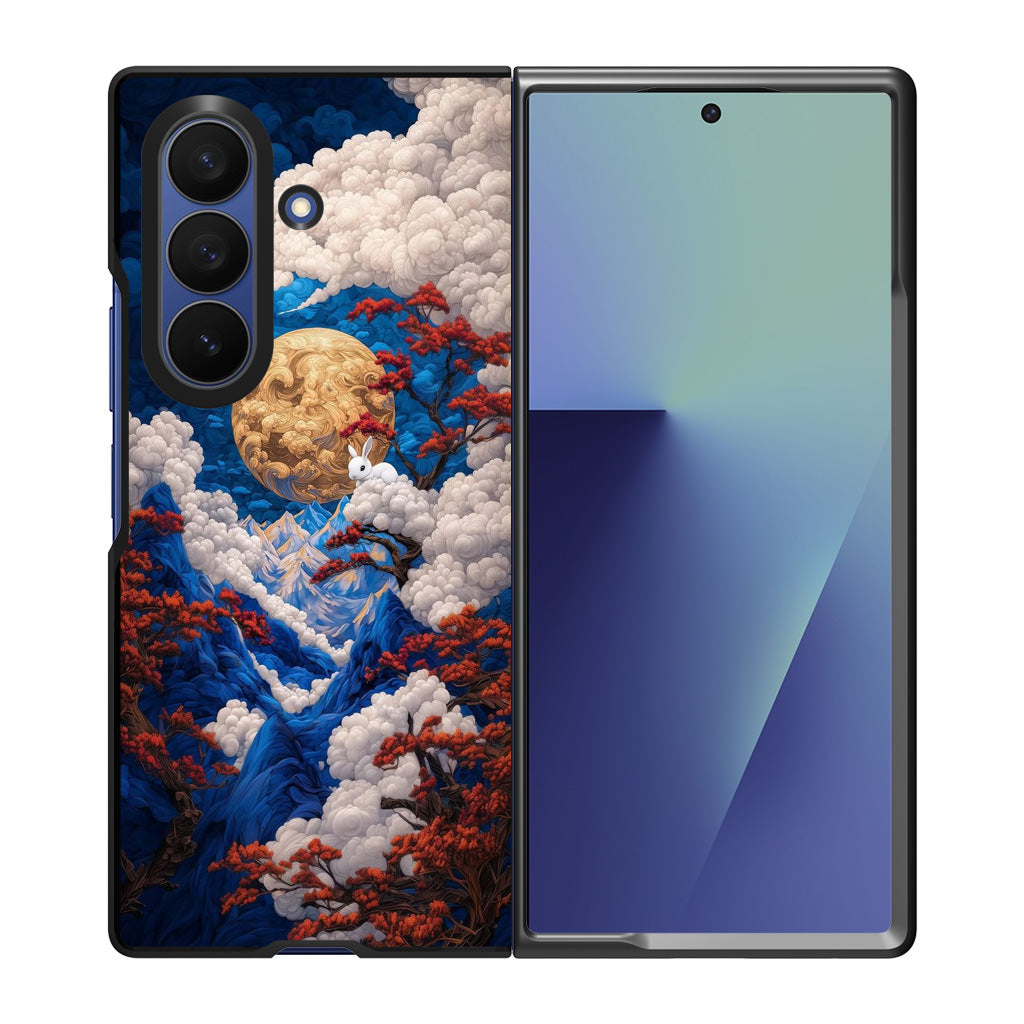 Moonlight Whispers Celestial Peaks Samsung Galaxy Z Fold 7 Case