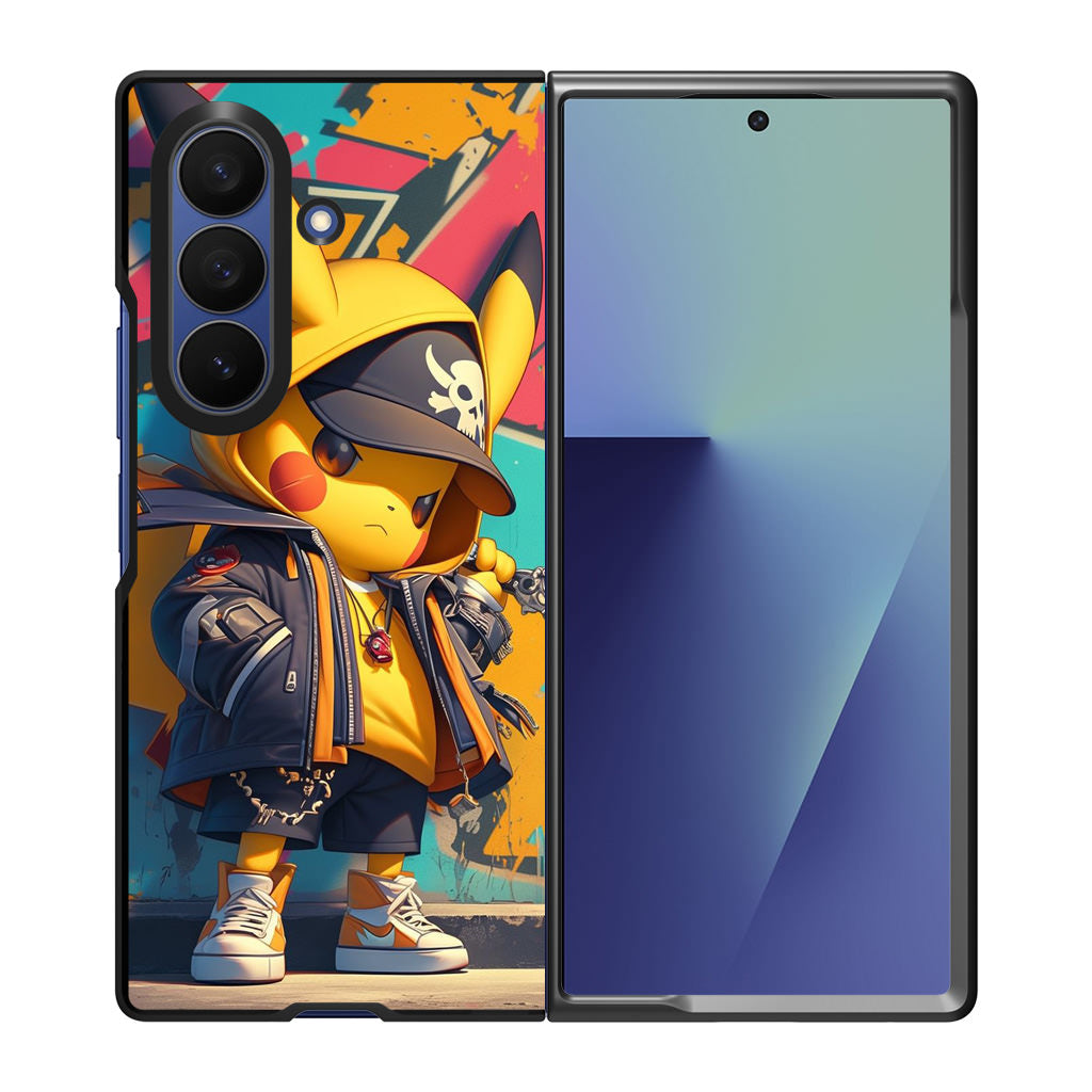 Pikachu Street Rebellion Samsung Galaxy Z Fold 7 Case