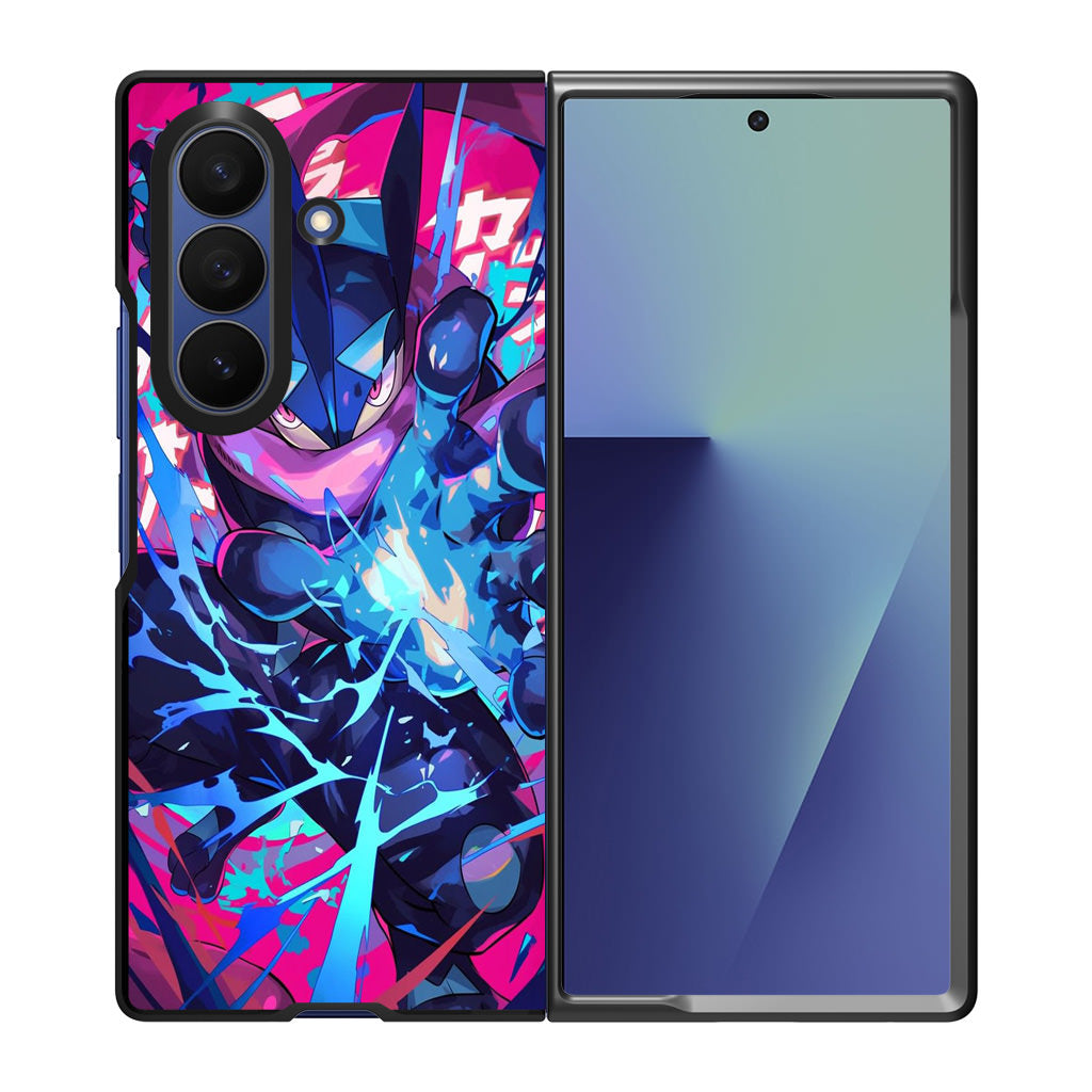 Shadow Surge Greninja Unleashed Samsung Galaxy Z Fold 7 Case