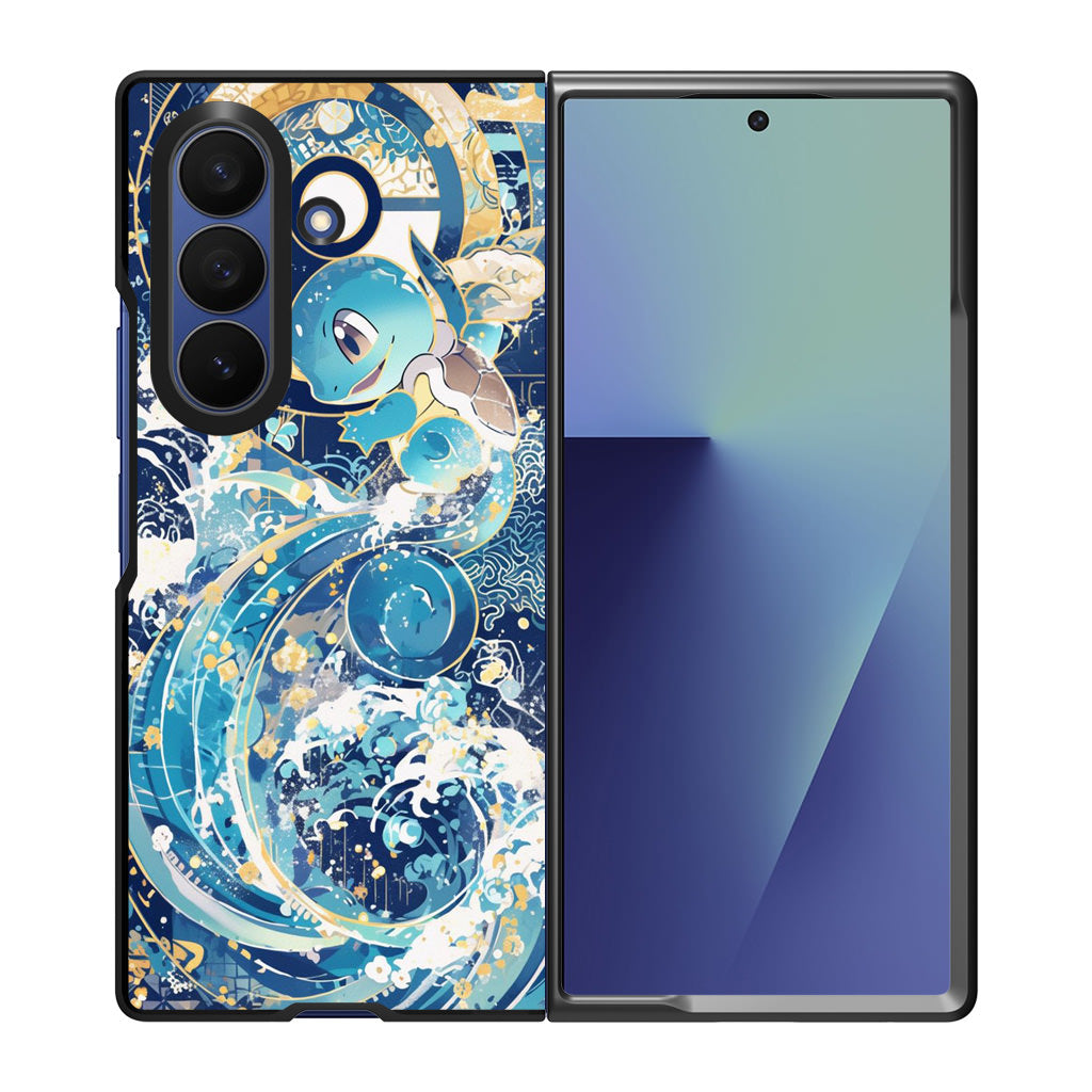 Squirtle Elemental Awakening Samsung Galaxy Z Fold 7 Case