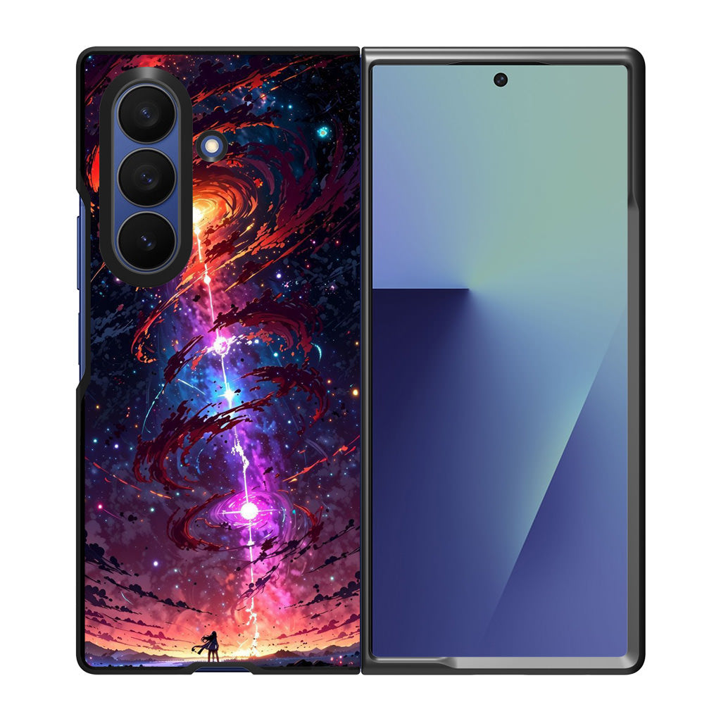 Stargazer at the Axis of Creation Samsung Galaxy Z Fold 7 Case