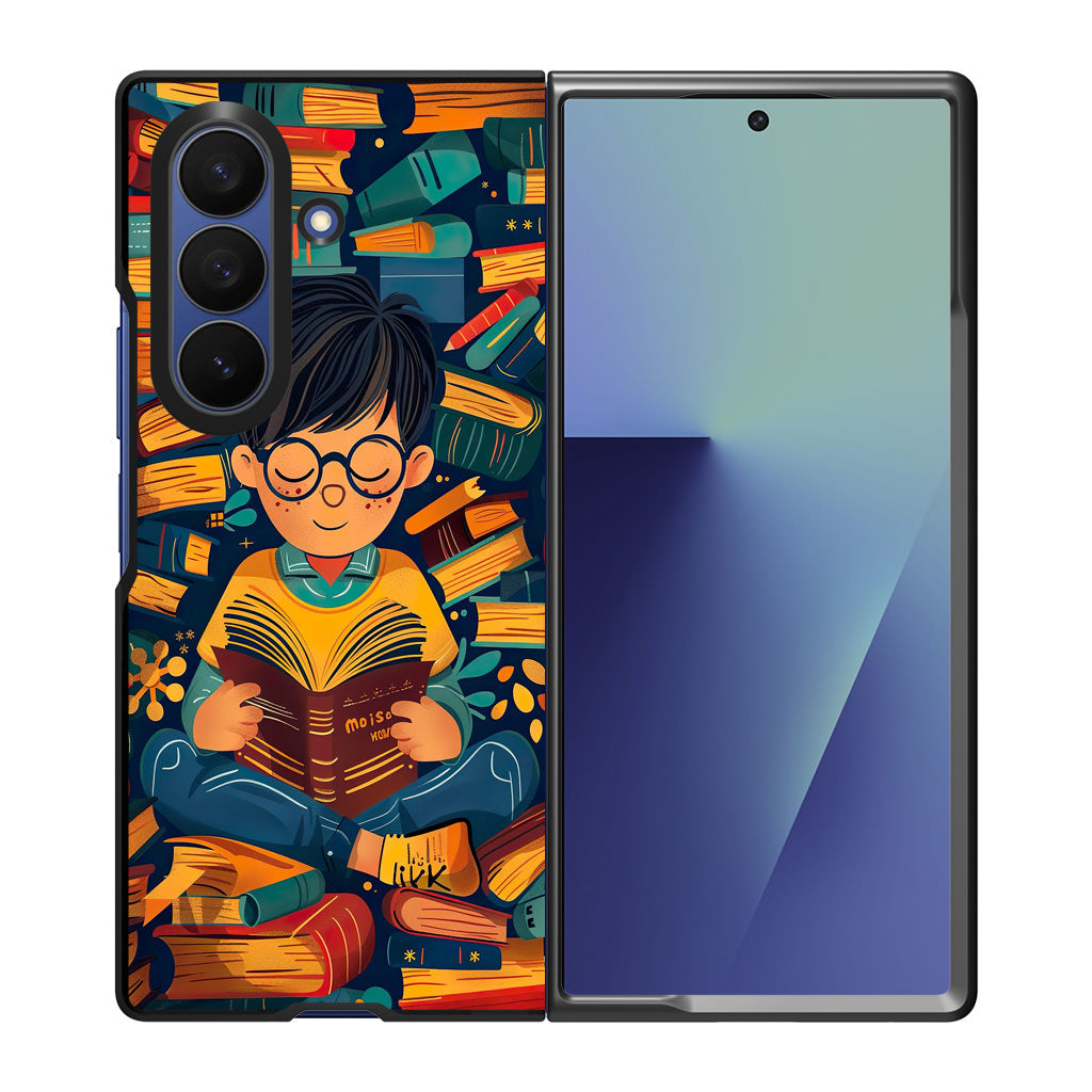 Universe of The Bookworm Samsung Galaxy Z Fold 7 Case