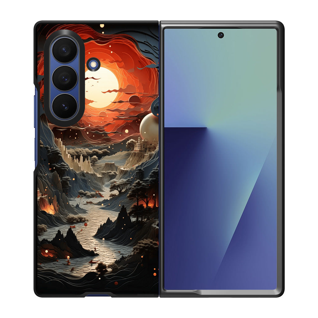 Valley of the Dying Sun Samsung Galaxy Z Fold 7 Case