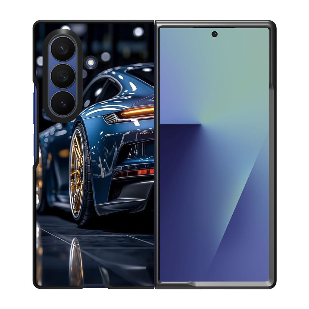 Velvet Thunder Elegance on Wheels Samsung Galaxy Z Fold 7 Case