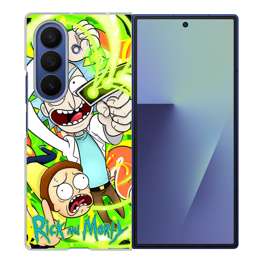Rick And Morty Shoot Portal Gun Samsung Galaxy Z Fold 7 Case