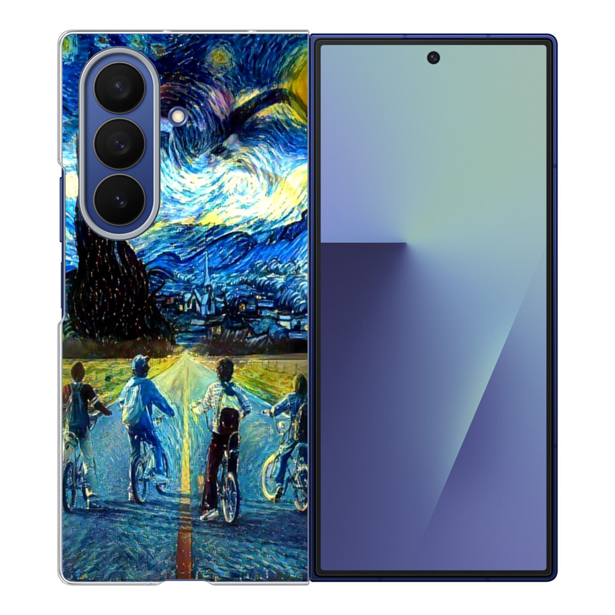 Stranger At Starry Night Samsung Galaxy Z Fold 7 Case