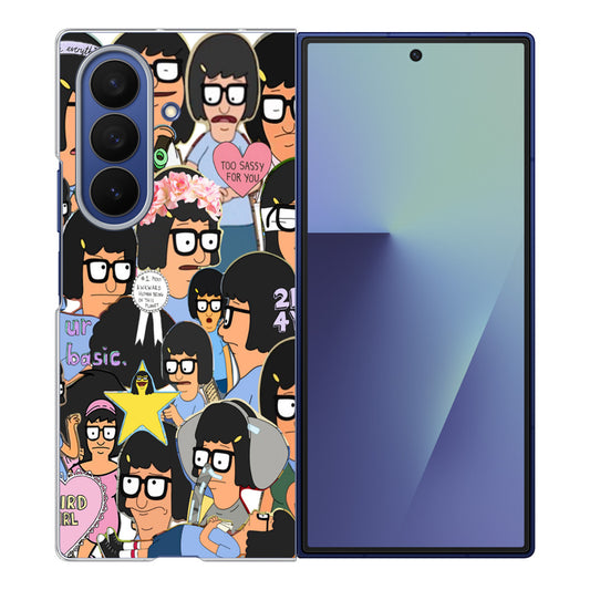 Tina Belcher Collage Samsung Galaxy Z Fold 7 Case