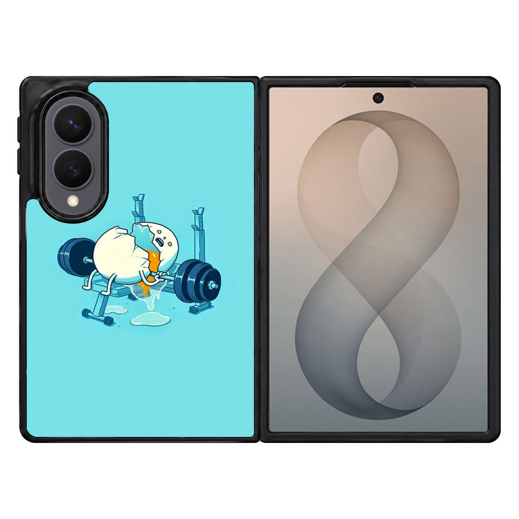 Egg Accident Workout Samsung Galaxy Z Fold 8 Case