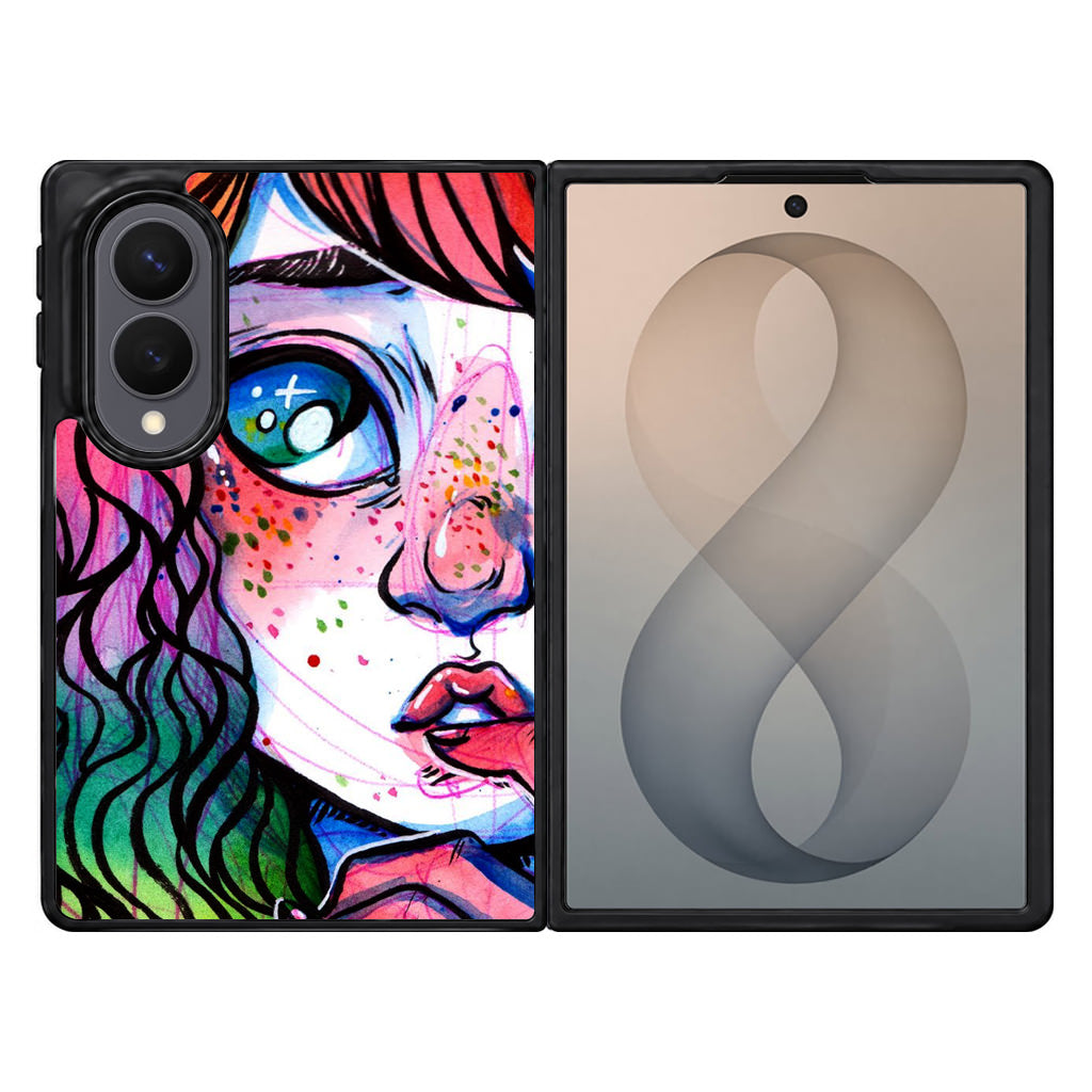 Eyes And Braids Samsung Galaxy Z Fold 8 Case