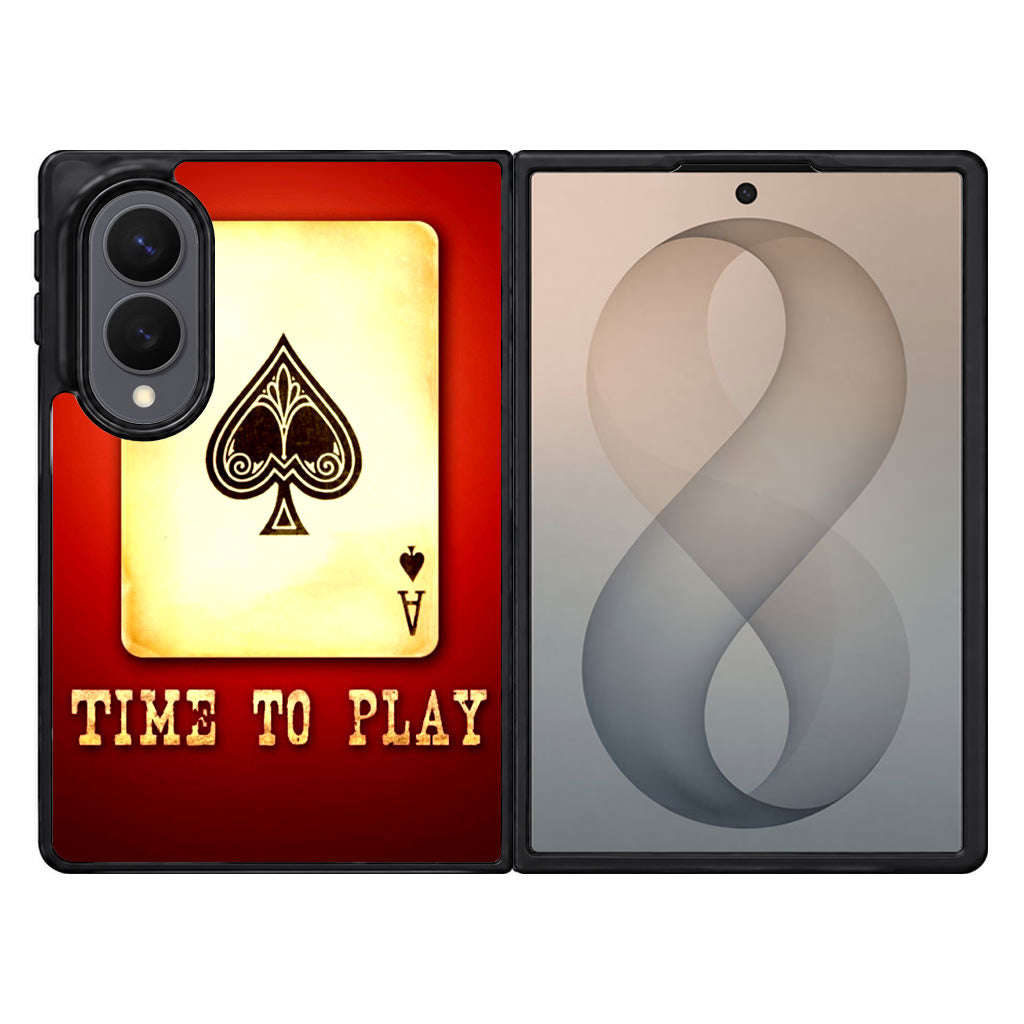 Game Card Time To Play Samsung Galaxy Z Fold 8 Case