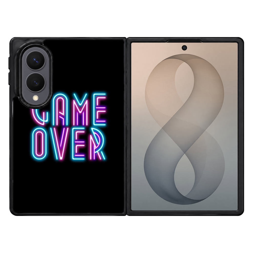 Game Over Neon Samsung Galaxy Z Fold 8 Case