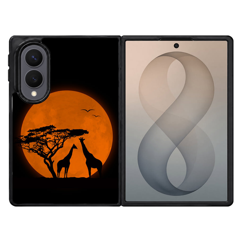 Giraffes Silhouette Samsung Galaxy Z Fold 8 Case