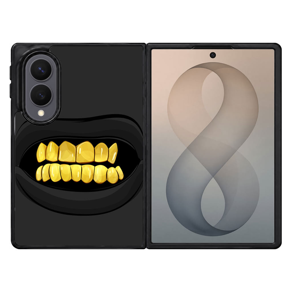 Gold Grillz Samsung Galaxy Z Fold 8 Case