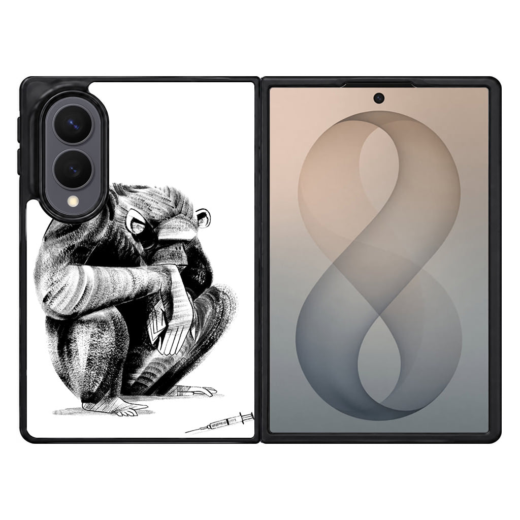 Guinea Chimp Samsung Galaxy Z Fold 8 Case