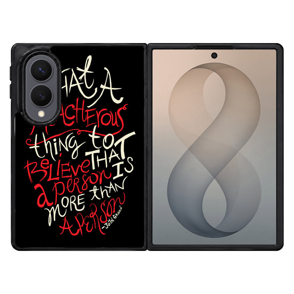 John Green Quotes More Than A Person Samsung Galaxy Z Fold 8 Case