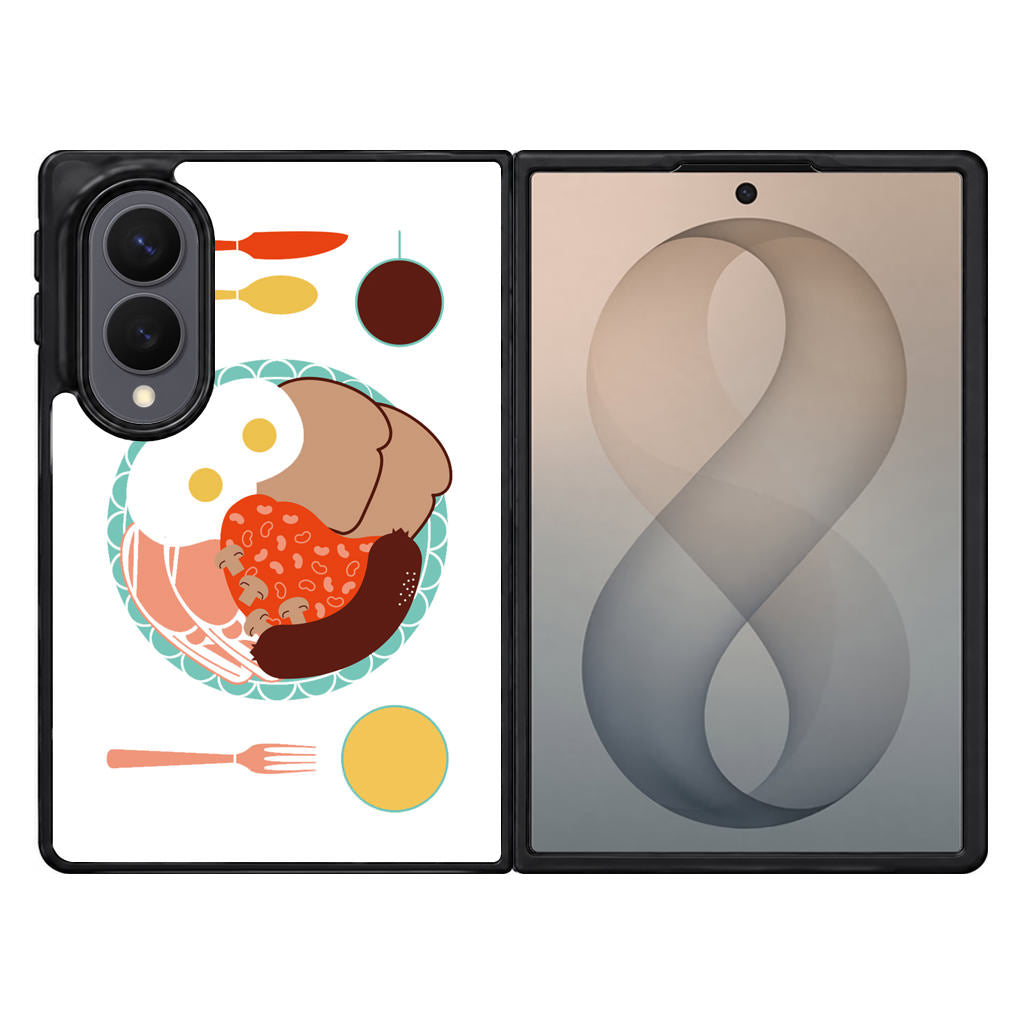 London Breakfast Samsung Galaxy Z Fold 8 Case
