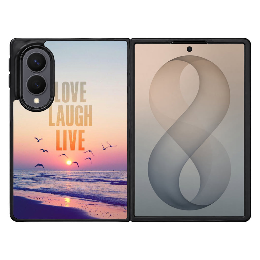 Love Laugh Live Samsung Galaxy Z Fold 8 Case