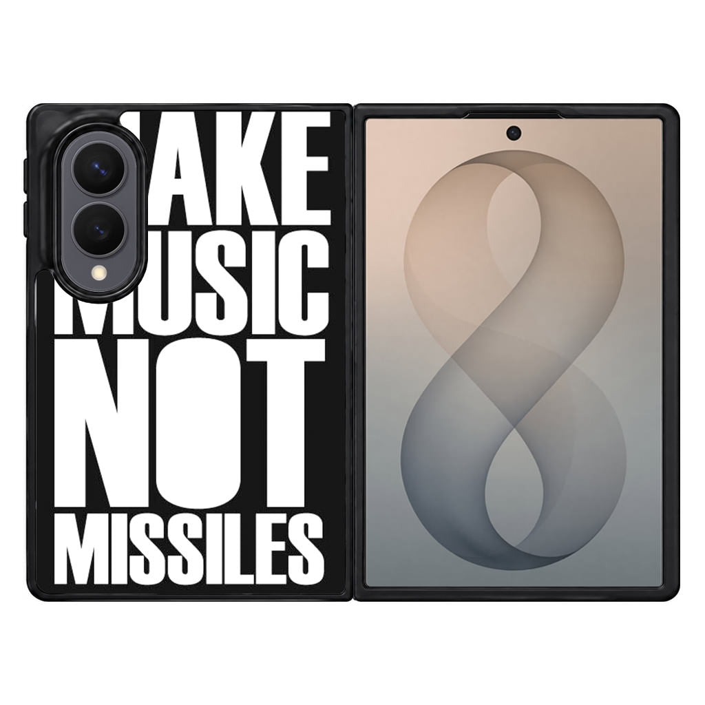 Make Music Not Missiles Samsung Galaxy Z Fold 8 Case