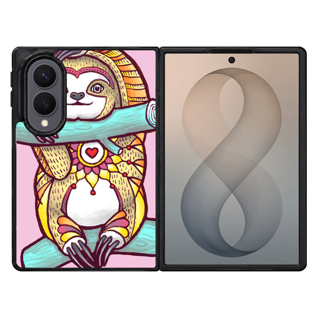 Mandala Sloth Samsung Galaxy Z Fold 8 Case
