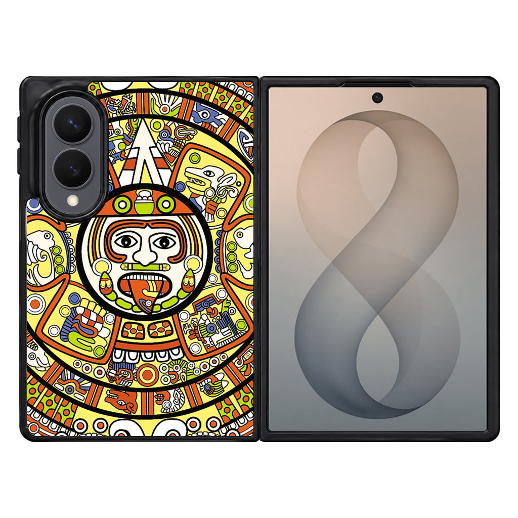 Mayan Calendar Samsung Galaxy Z Fold 8 Case