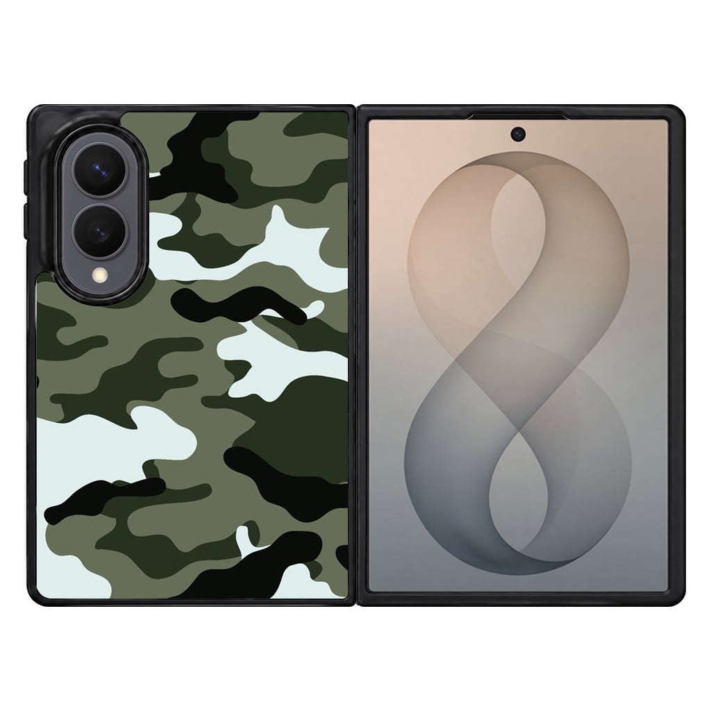 Military Green Camo Samsung Galaxy Z Fold 8 Case