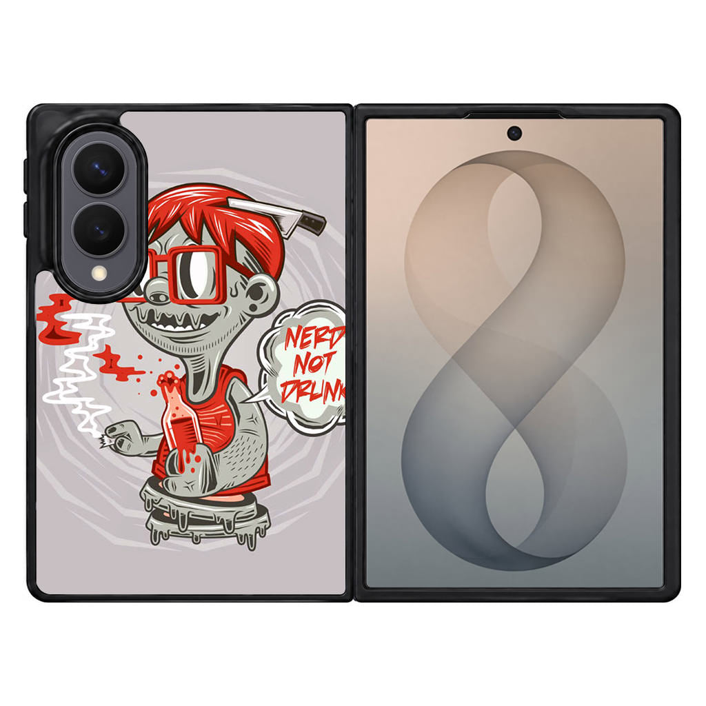 Nerd Not Drunk Zombie Samsung Galaxy Z Fold 8 Case