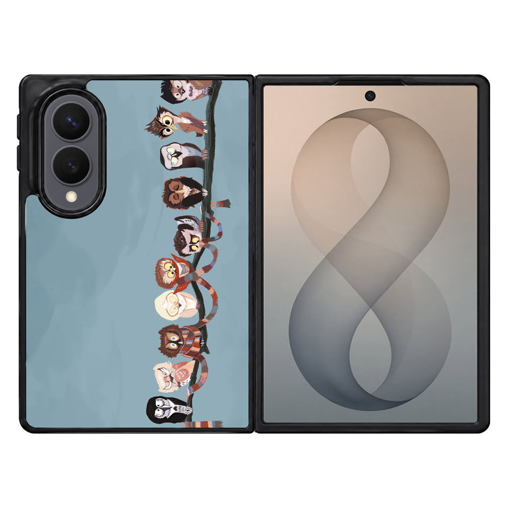 Owls on The Branch Samsung Galaxy Z Fold 8 Case