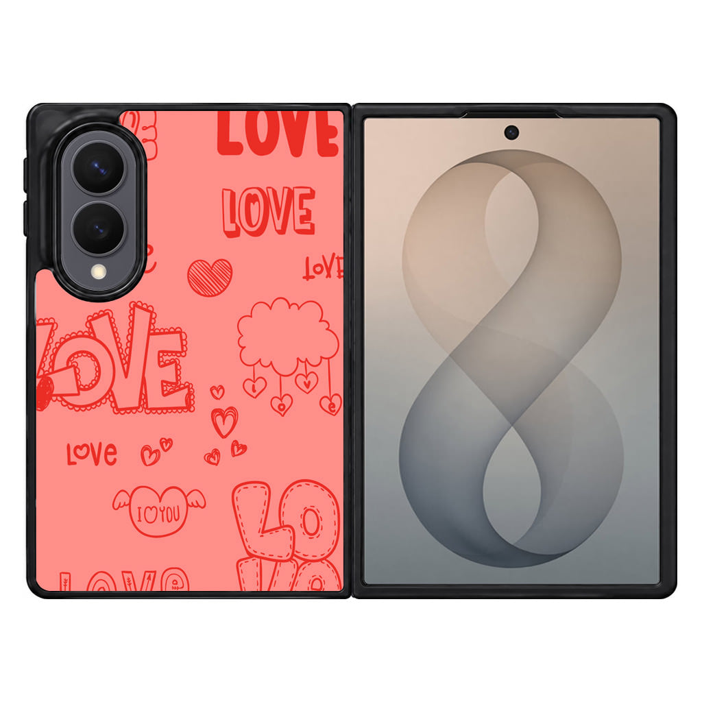 Pink Lover Samsung Galaxy Z Fold 8 Case