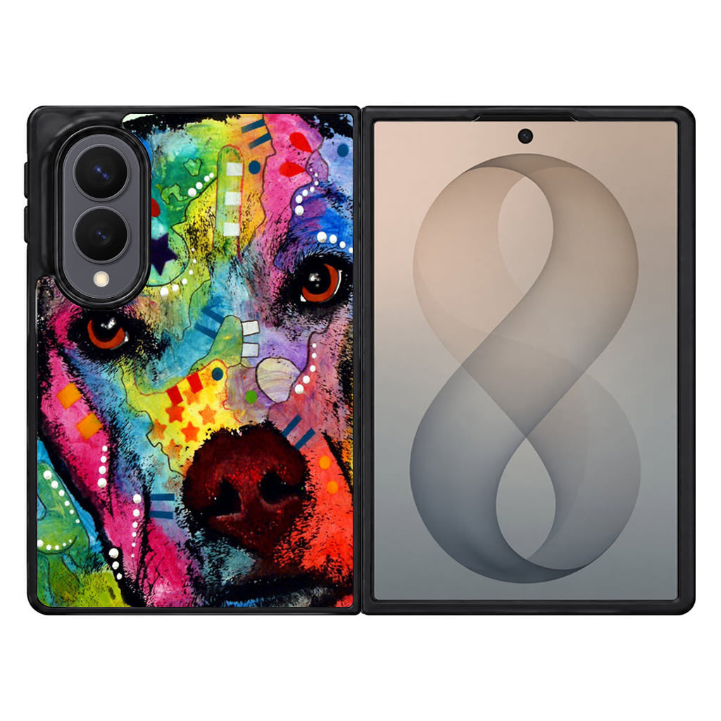 Pitbull Love Painting Samsung Galaxy Z Fold 8 Case