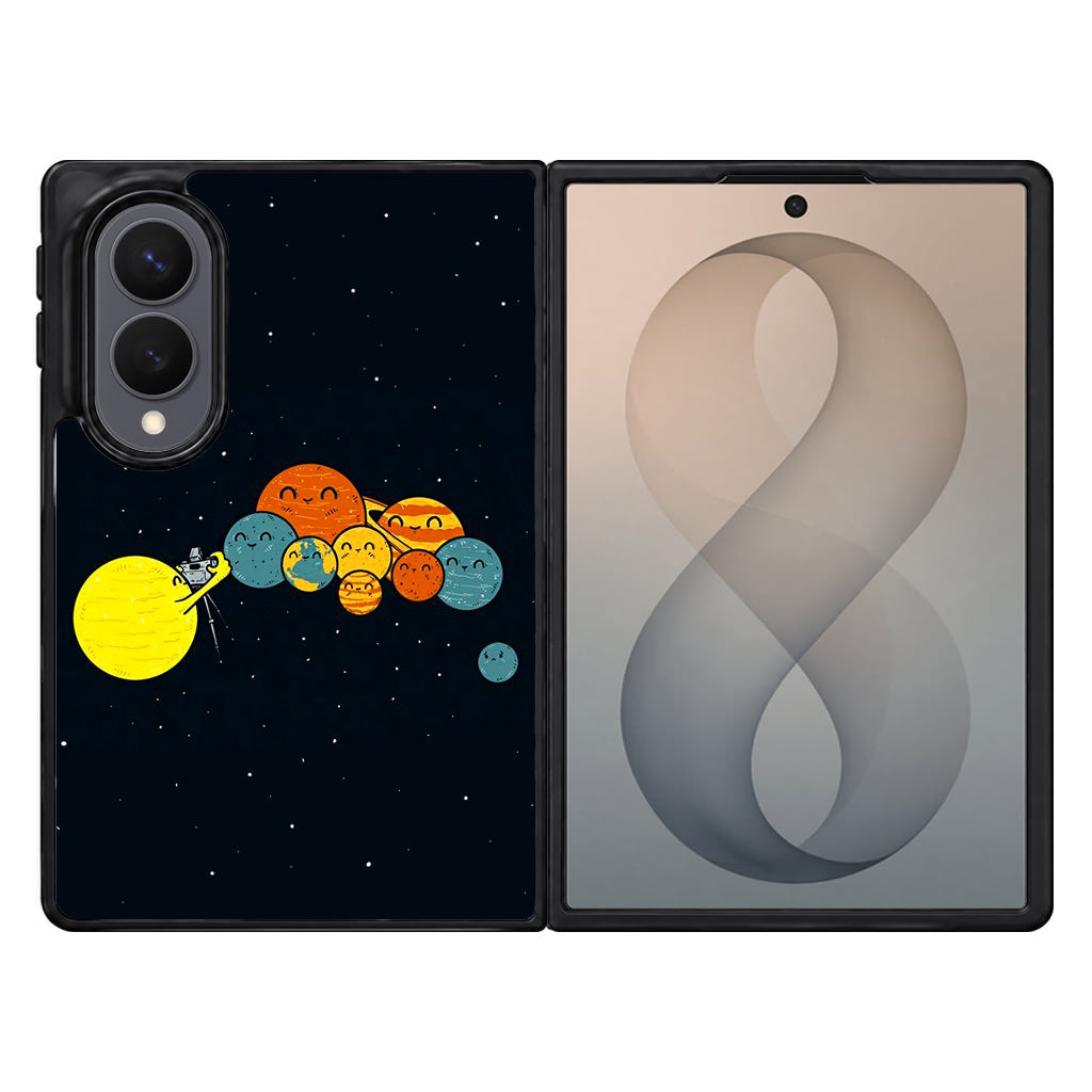 Planet Cute Illustration Samsung Galaxy Z Fold 8 Case