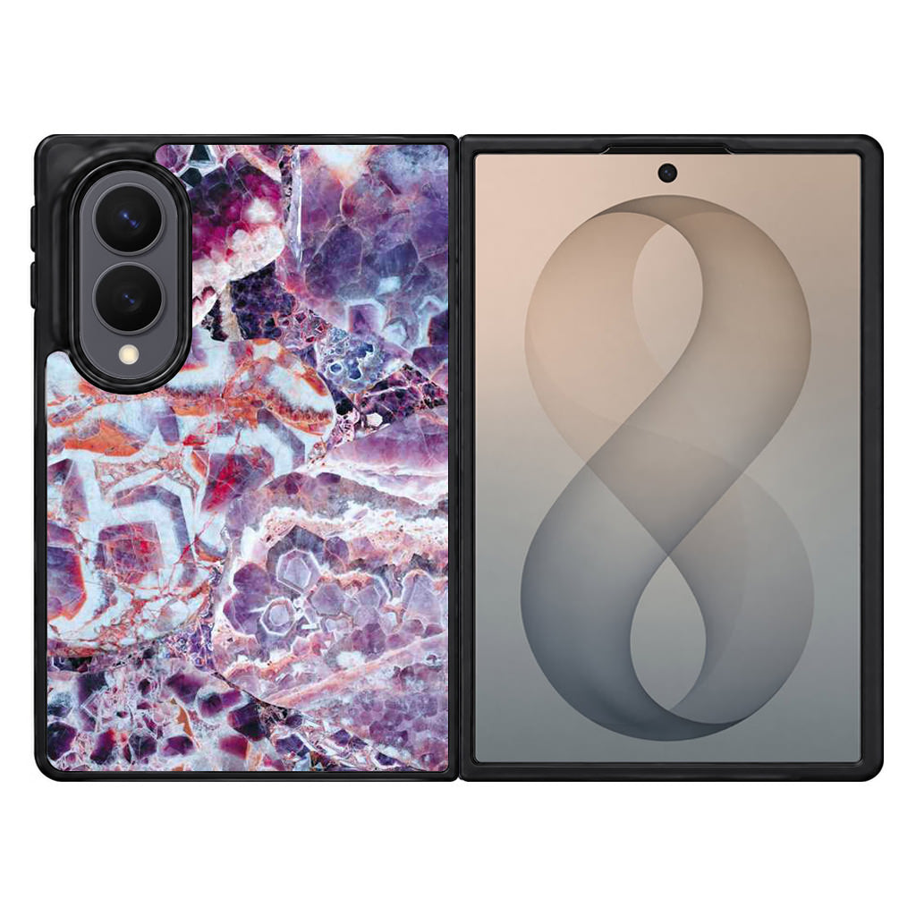 Purple Marble Samsung Galaxy Z Fold 8 Case