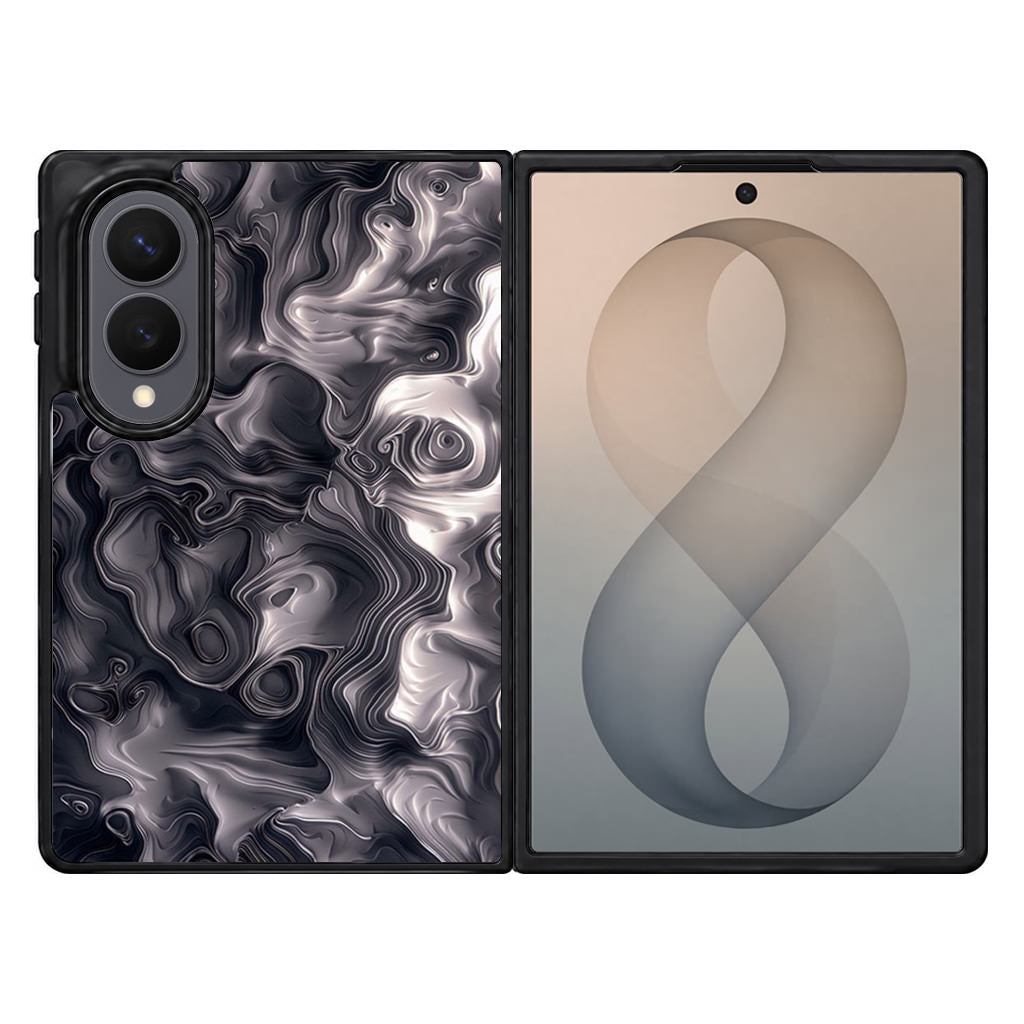 Quicksilver Abstract Art Samsung Galaxy Z Fold 8 Case