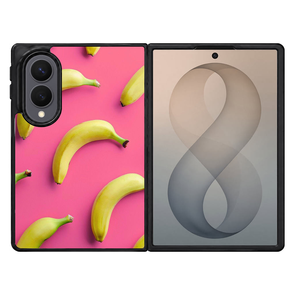 Real Bananas Fruit Pattern Samsung Galaxy Z Fold 8 Case