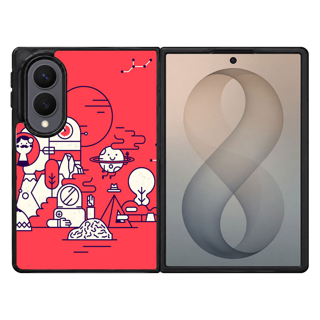 Red Planet Samsung Galaxy Z Fold 8 Case