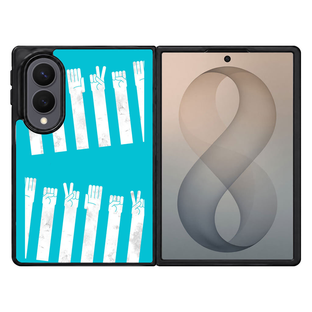 Rock–paper–scissors Zebra Crossing Samsung Galaxy Z Fold 8 Case