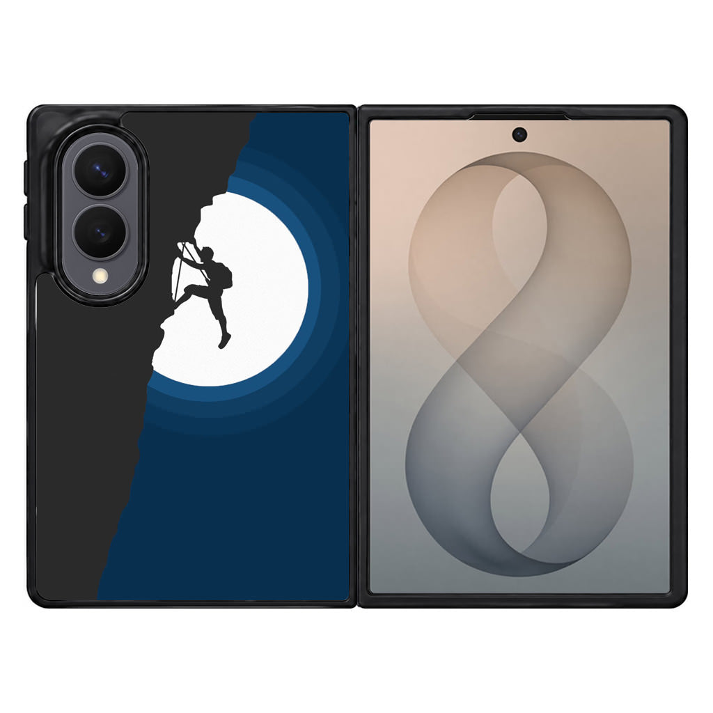 Silhouette of Climbers Samsung Galaxy Z Fold 8 Case