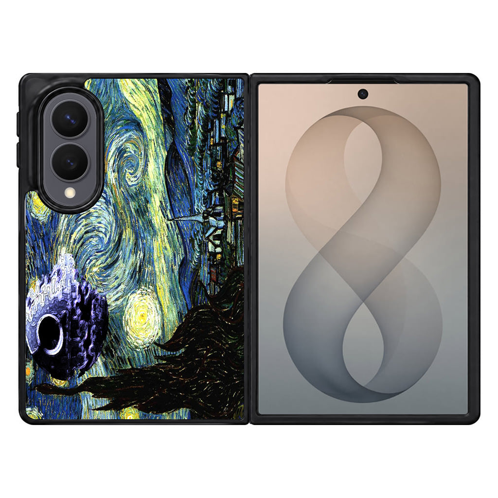 Skellington on a Starry Night Samsung Galaxy Z Fold 8 Case