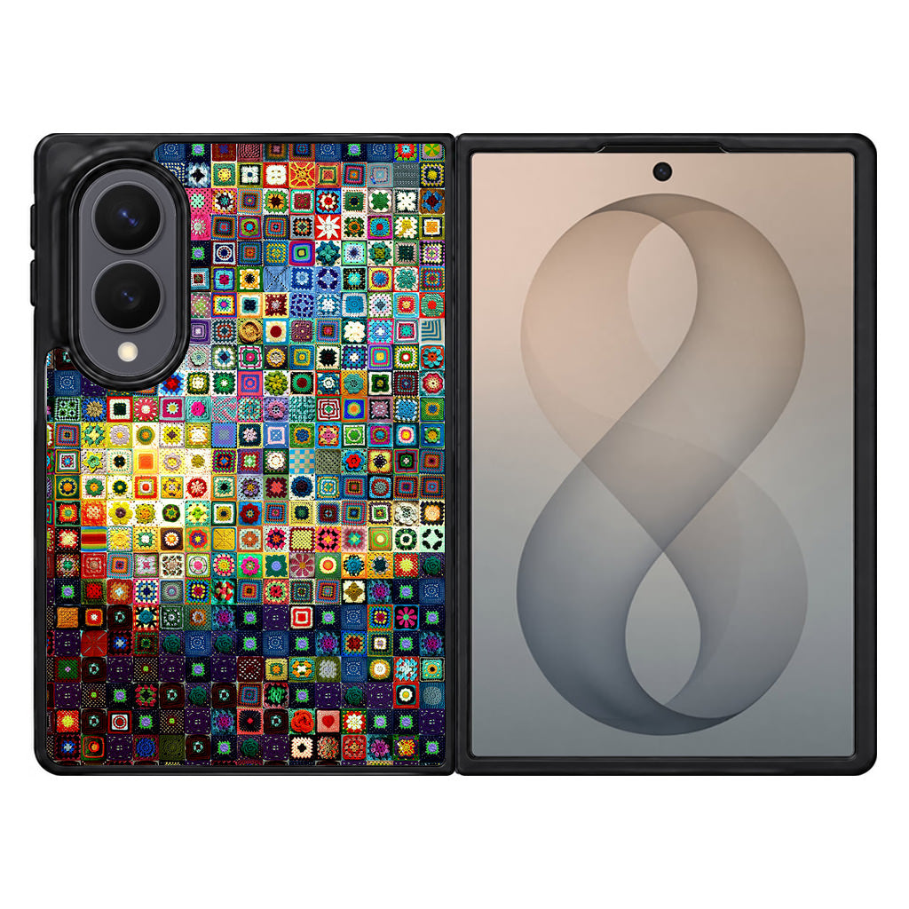 Starry Night Tiles Samsung Galaxy Z Fold 8 Case