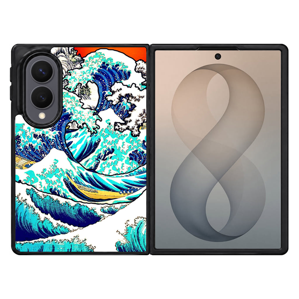 The Great Wave off Kanagawa Samsung Galaxy Z Fold 8 Case