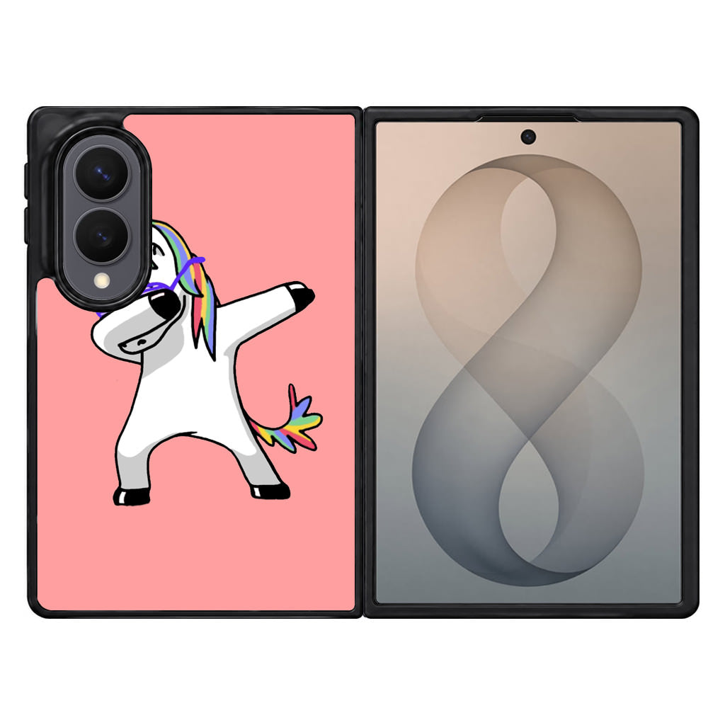 Unicorn Dabbing Pink Samsung Galaxy Z Fold 8 Case