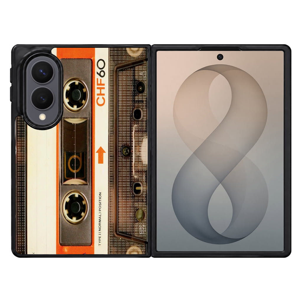 Vintage Audio Cassette Samsung Galaxy Z Fold 8 Case