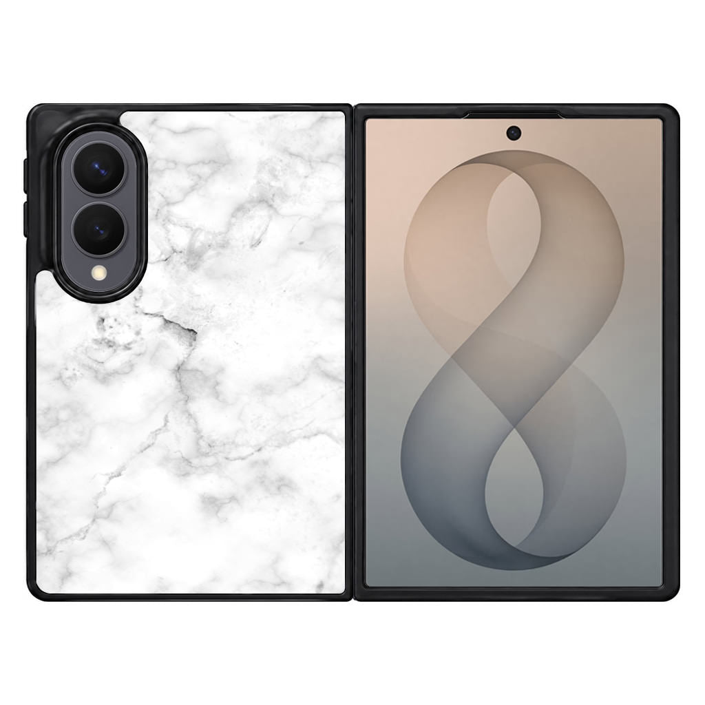 White Marble Samsung Galaxy Z Fold 8 Case