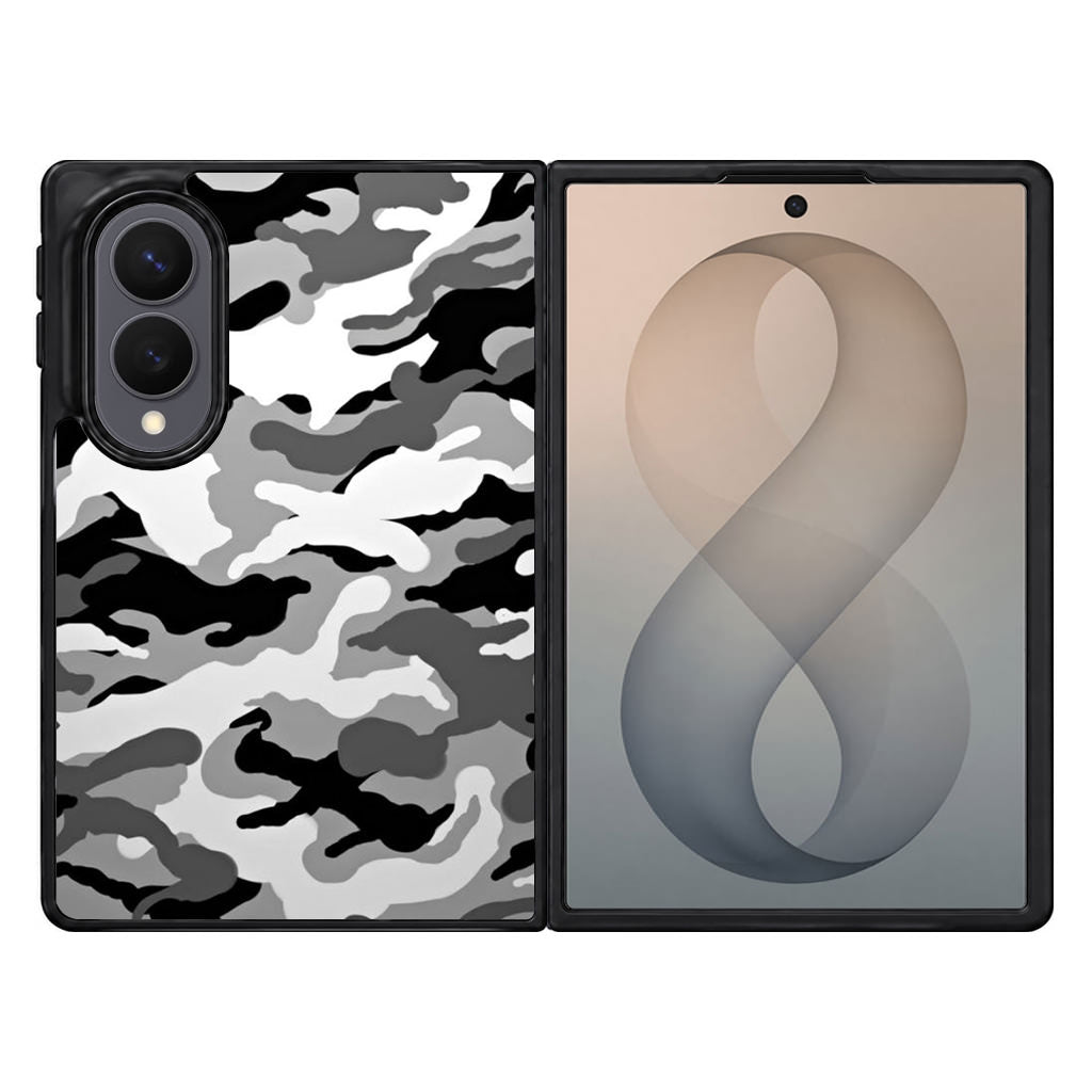 Winter Army Camo Samsung Galaxy Z Fold 8 Case