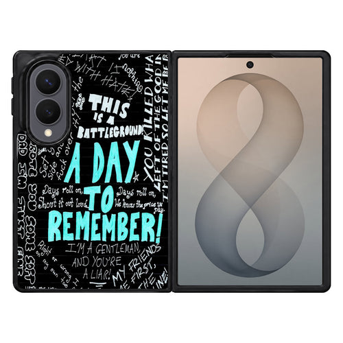 A Day To Remember Quote Samsung Galaxy Z Fold 8 Case