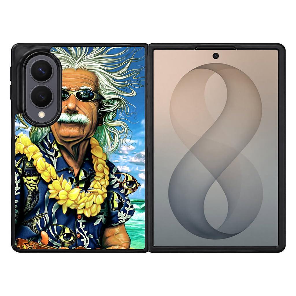 Albert Enstein On Vacation Samsung Galaxy Z Fold 8 Case