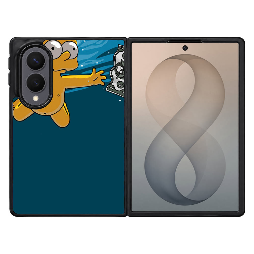 Bart Swimming For Money Samsung Galaxy Z Fold 8 Case