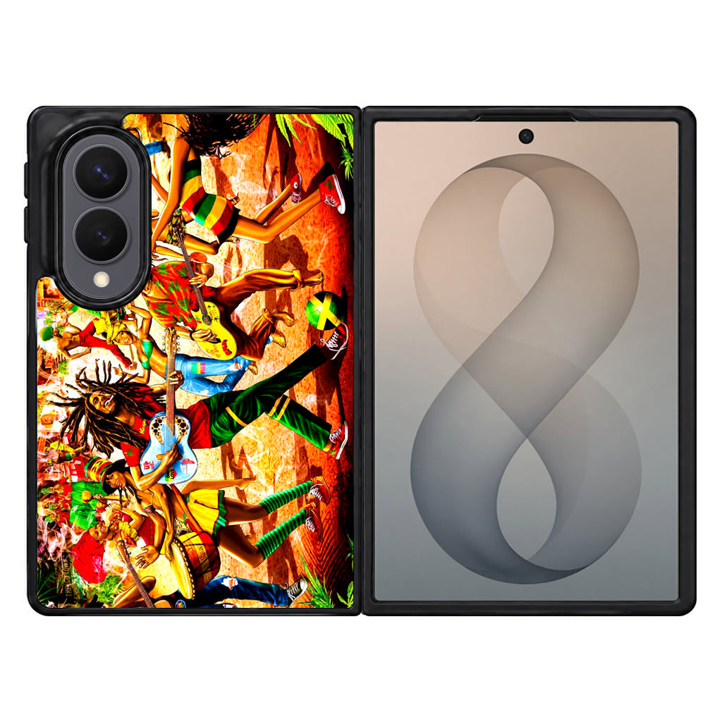 Bob Marley Reggae Samsung Galaxy Z Fold 8 Case