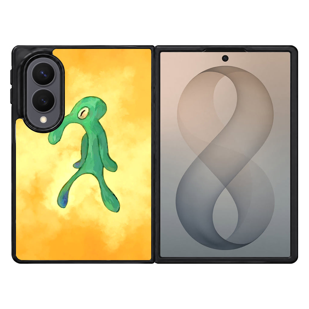 Bold and Brash Squidward Painting Samsung Galaxy Z Fold 8 Case